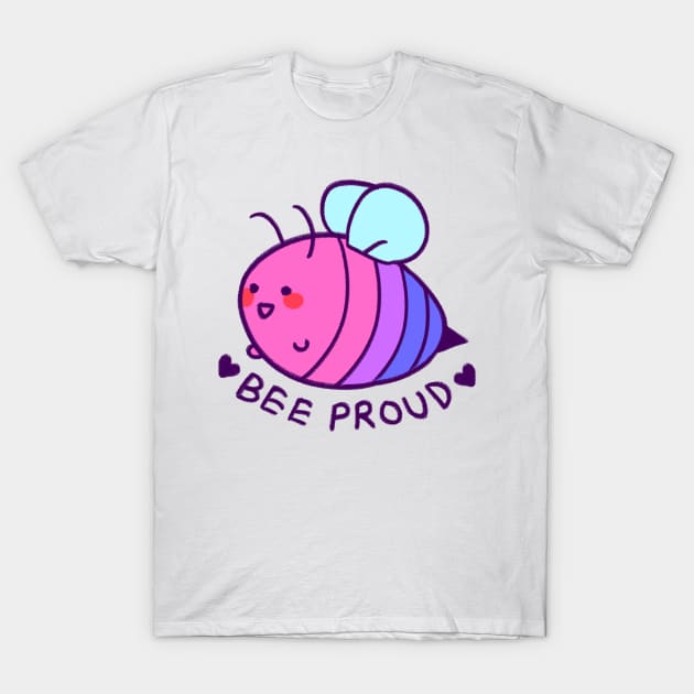 BEE proud: bi flag T-Shirt by strasberrie